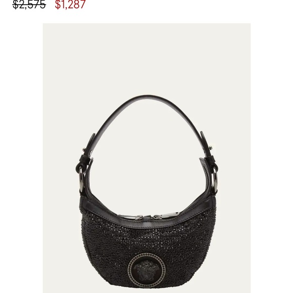 Versace Handbags - HP🥳100% Authentic lizard skin Versace black bag❤️